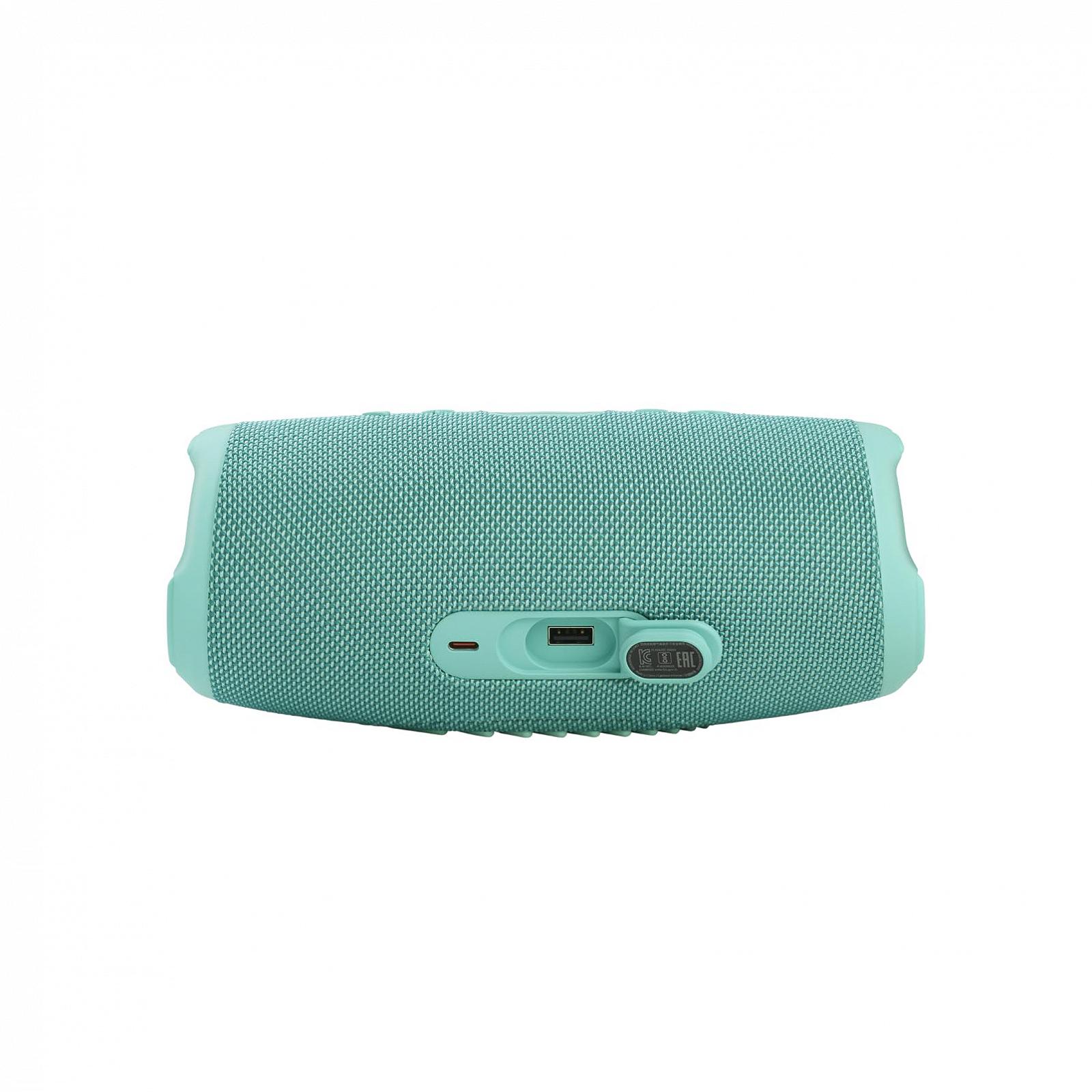 Колонка JBL Charge 5 Bluetooth Водонепроникна Портативна Серийний з Вбудованим Аккумулятором Сірий Бірюзовий, фото №4