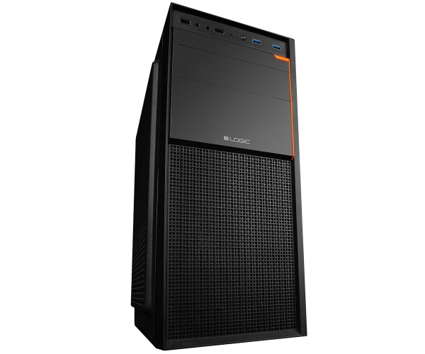 Корпус LogicConcept J23 USB 3.0x2+2.0x2 BLACK без БЖ ATX, фото №1