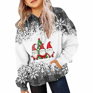 Рождественский свитер Толстовка Snowman для мальчиков, зимняя, с длинными рукавами, теплая и удобная - Фото 1