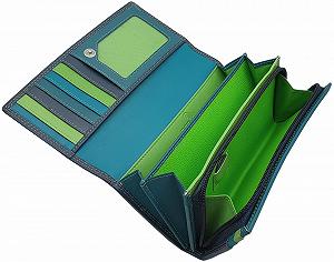 Гаманець Жіночий myledershop Великий зі шкіри наппа ВРХ з RFID & NFC захистом темно-синій - Фото 1