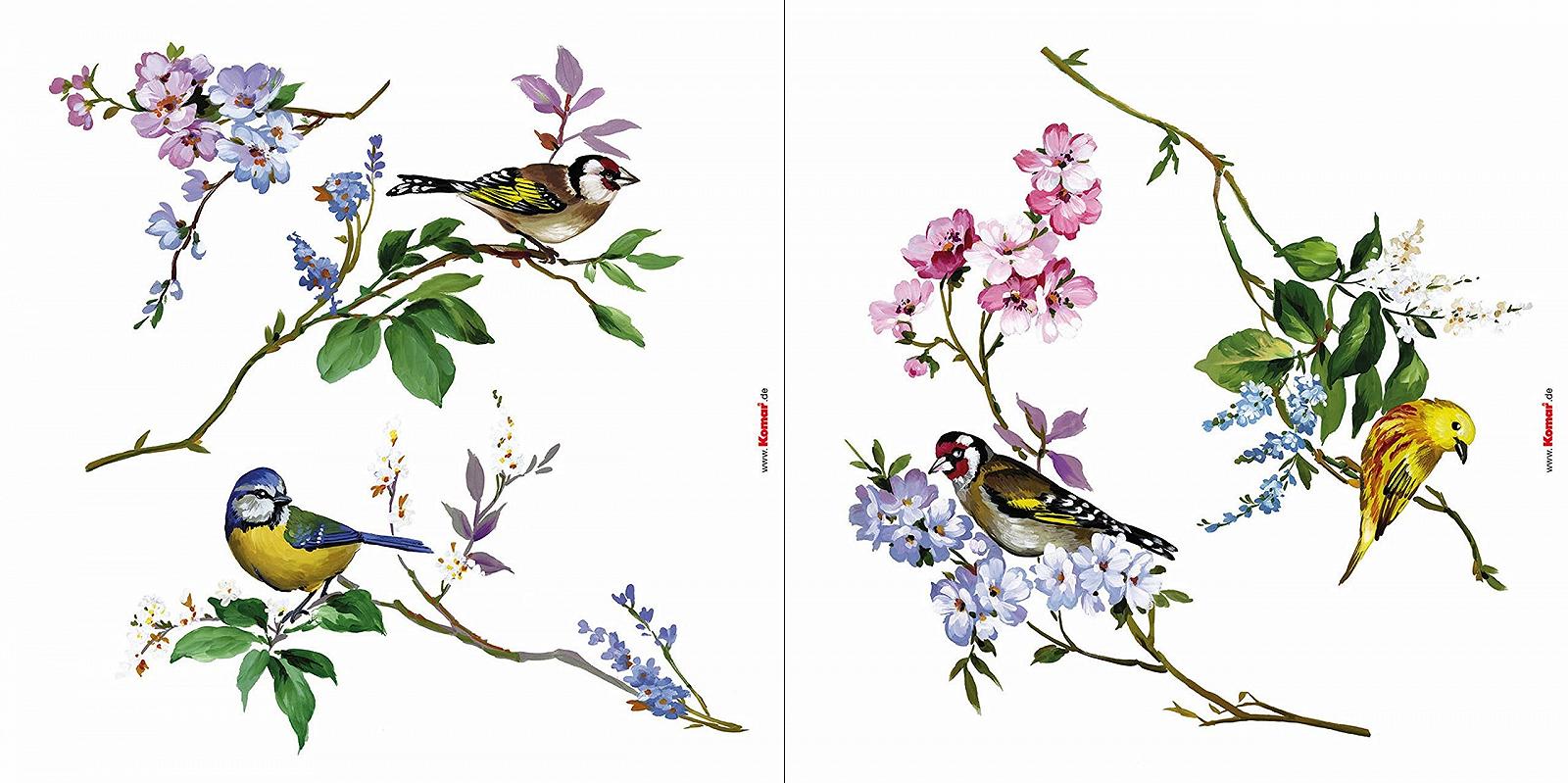 Наклейка на окно Komar Wedding Birds 16007 31 x 31 см 2 листа, фото №3