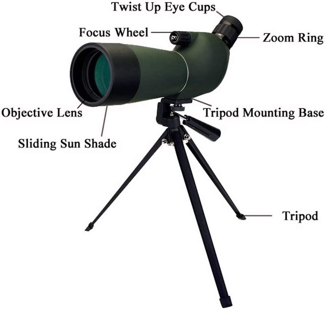 Монокуляр Durable Zoom 20-60x60 с треногой для кемпинга и стрельбы, фото №5