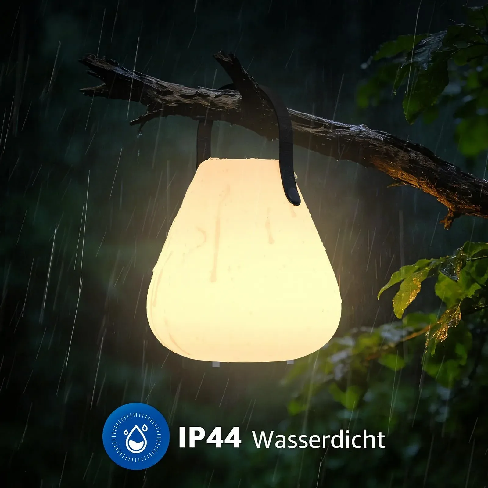 Настільна лампа FUYO LED Акумуляторна з пультом дистанційного керування IP44 Водонепроникна Підвісна Matte, фото №6
