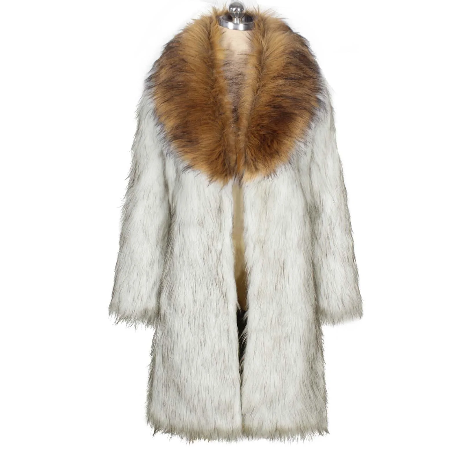 Жіноча довга тепла куртка зі штучного хутра, фото №4 Жіноча довга тепла куртка зі штучного хутра, фото №4