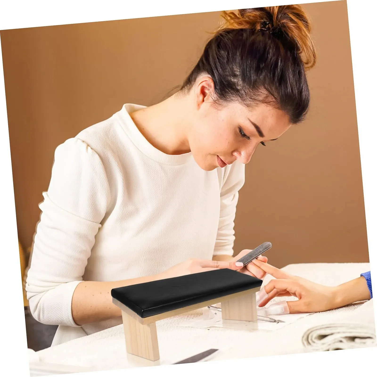 Подставка для рук Ipetboom из искусственной кожи для маникюра Нескользящая, фото №5