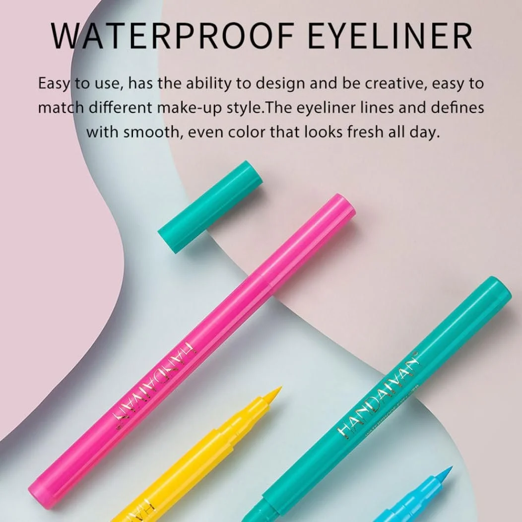 Набір підводок для очей Різнокольоровий Матовий водостійка Гель, фото №7 Набір підводок для очей Різнокольоровий Матовий водостійка Гель, фото №7