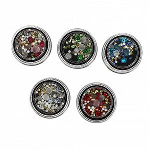 Цветок Металлическая Роза Beavorty Камни для ногтей 5 упаковок - Фото 1