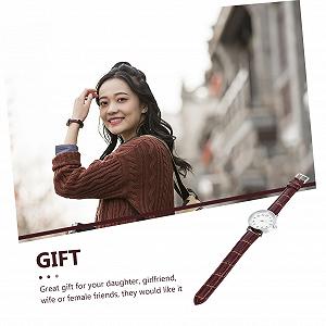 Аналоговые Женские Часы PartyKindom Коричневый Ремешок synthetic.ua - Фото 1