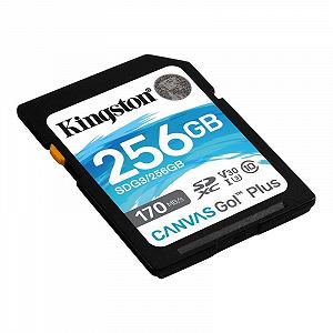 Карта памяти SDXC 256GB UHS-I/U3 Class 10 Kingston Canvas Go Plus R170/W90MB/s SDG3/256GB