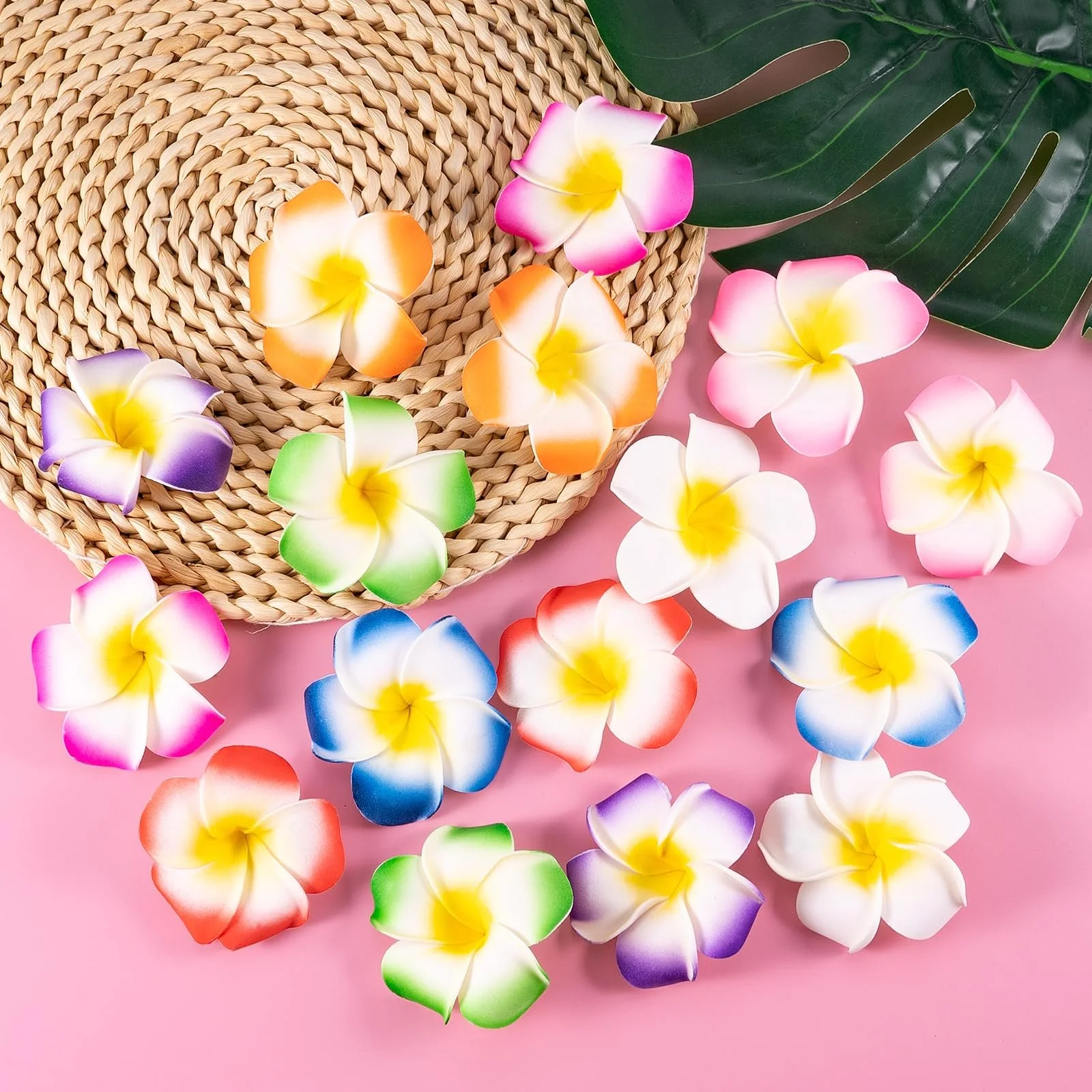 Заколка для волос Цветок Plumeria Гавайский цветок 6 см Разноцветный, 16 шт, фото №6 Заколка для волос Цветок Plumeria Гавайский цветок 6 см Разноцветный, 16 шт, фото №6