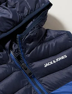 Жилет JACK & JONES Jconew Pocket Hood Bw Mni стеганный для мальчиков synthetic.ua - Фото 1