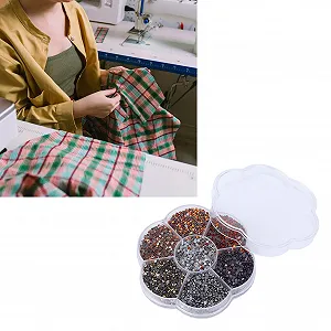 Стрази Emoshayoga круглі скляні 7 кольорів synthetic.ua - Фото 1