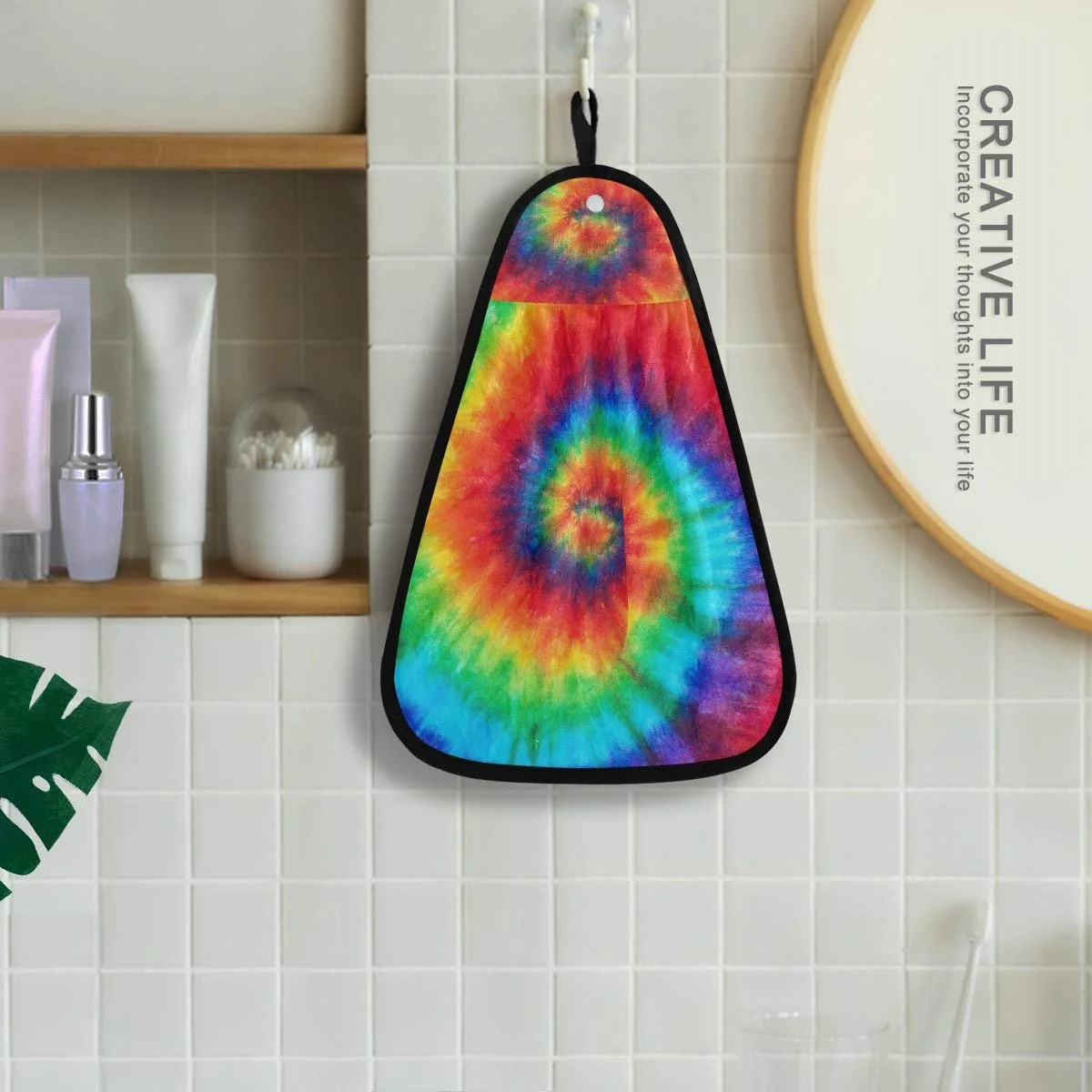 Подвесное полотенце Tie-Dye разноцветное 42 x 31 см, фото №4