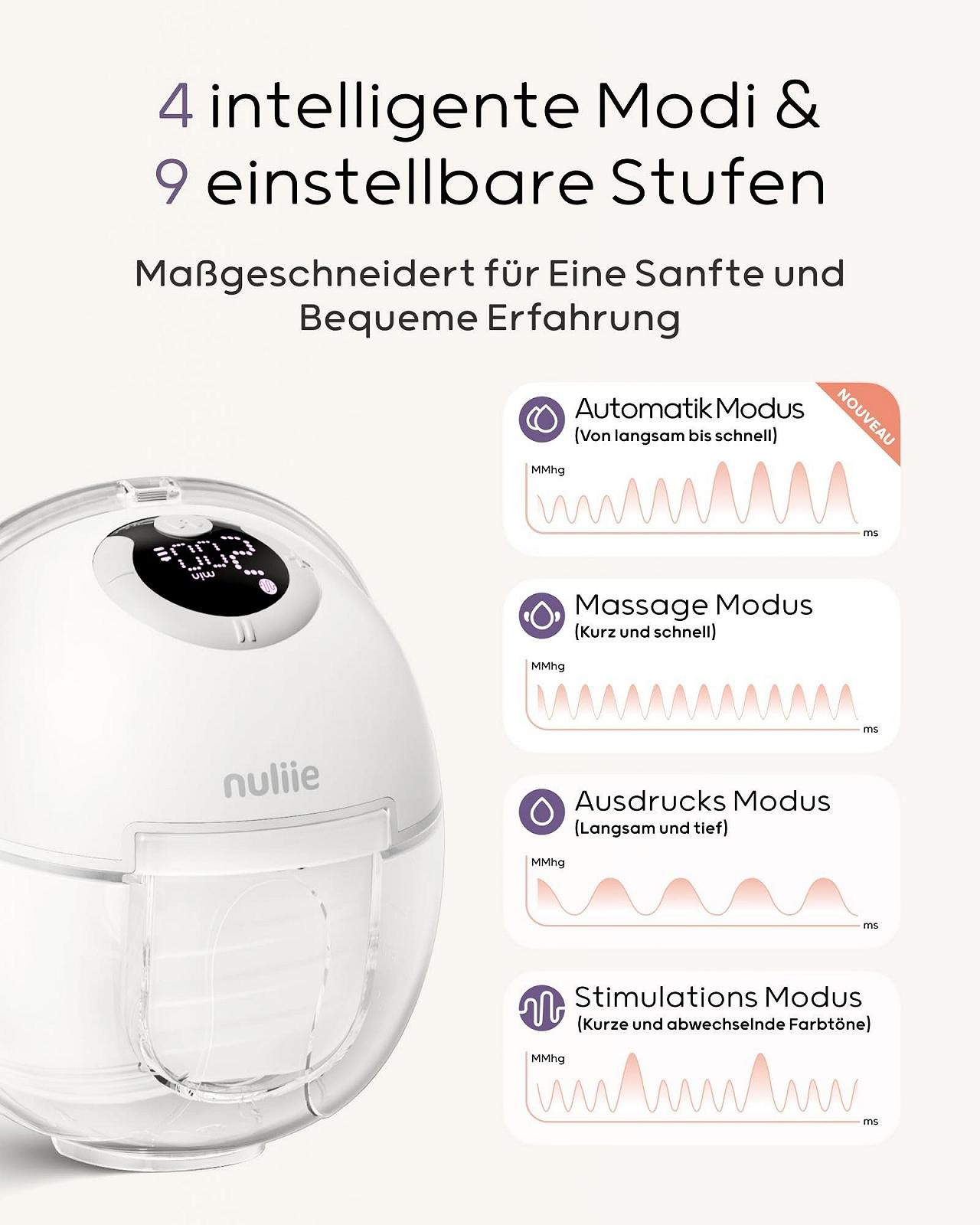 Молокоотсос Nuliie Электрический Портативный S32 Белый (2 шт), фото №5 Молокоотсос Nuliie Электрический Портативный S32 Белый (2 шт), фото №5