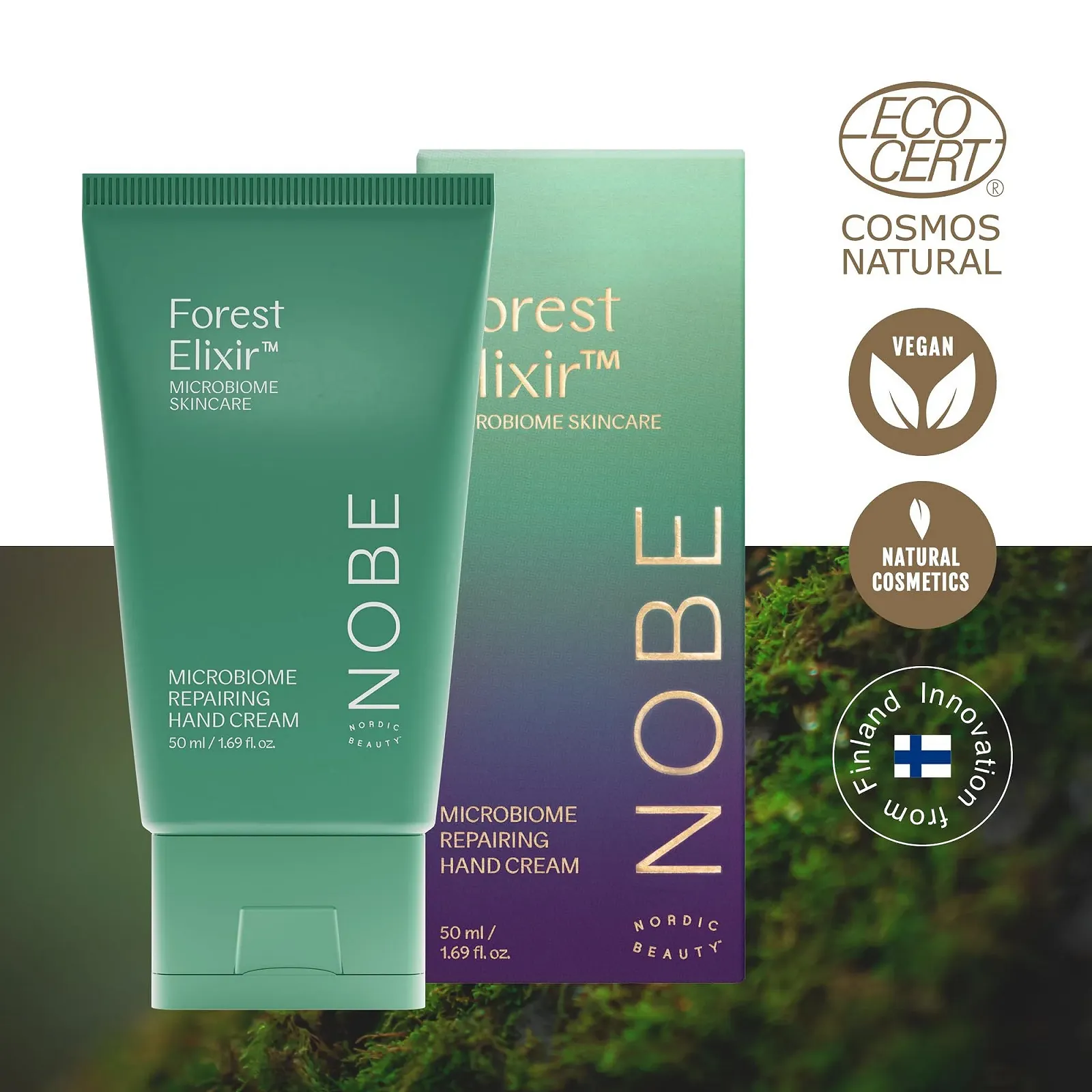 Крем для рук NOBE Відновлюючий - Ecocert Certified Anti-Ageing, глибоко зволожуючий, фото №2