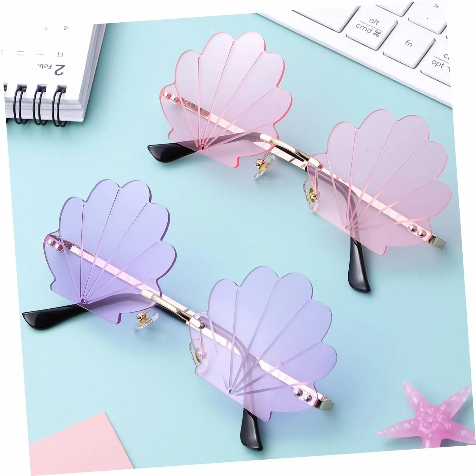 Солнцезащитные Очки Без Оправы Ciieeo, Полу-Без Оправы, фото №2