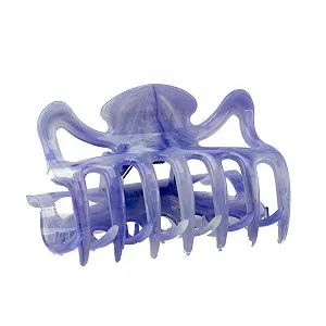 Заколка для волос для волос большая WeLoveBeads 9 см, TM33SF, голубая - Фото 1