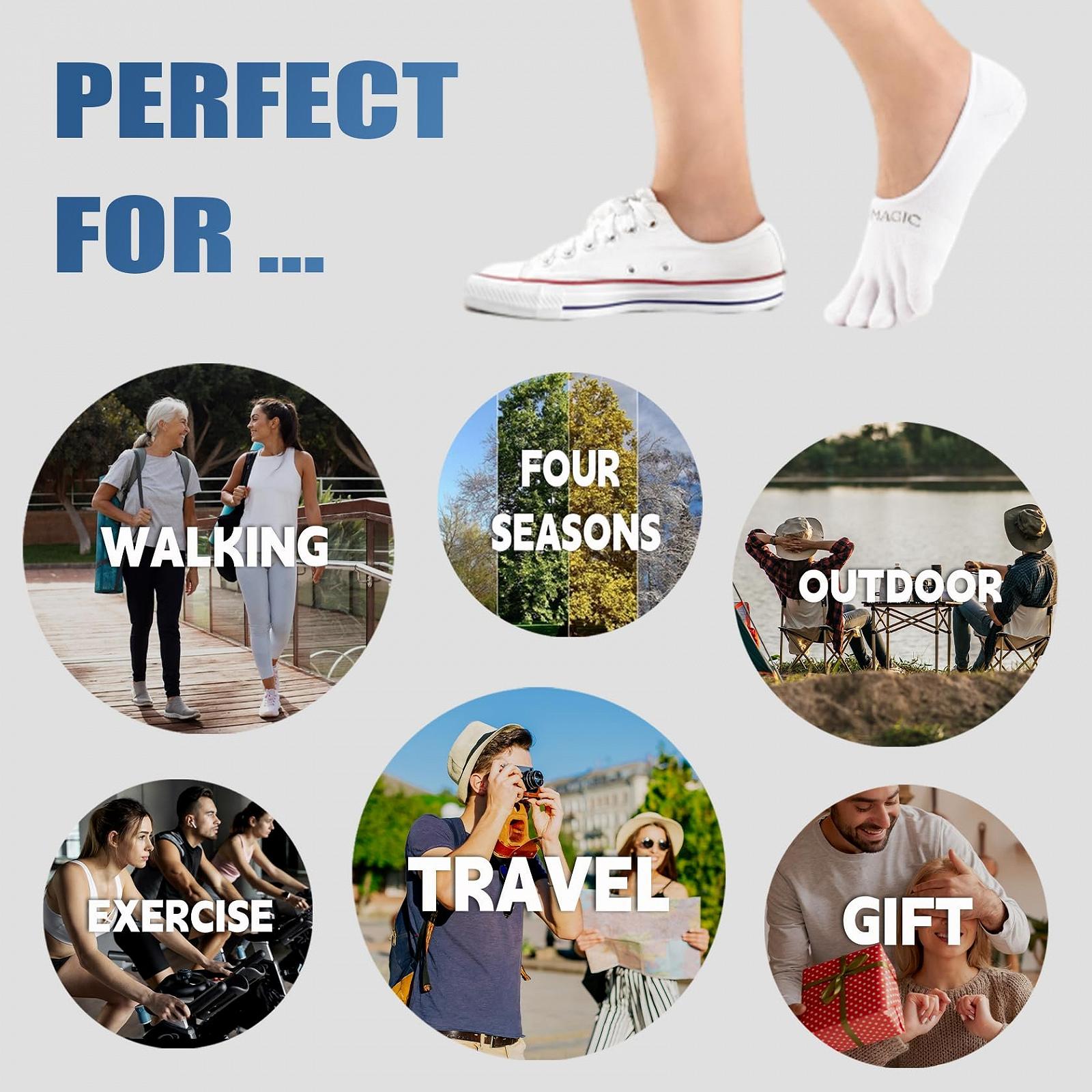 Носки с пальцами Coolmax для женщин и мужчин, спортивные носки с 5 пальцами, 3 пары, фото №8