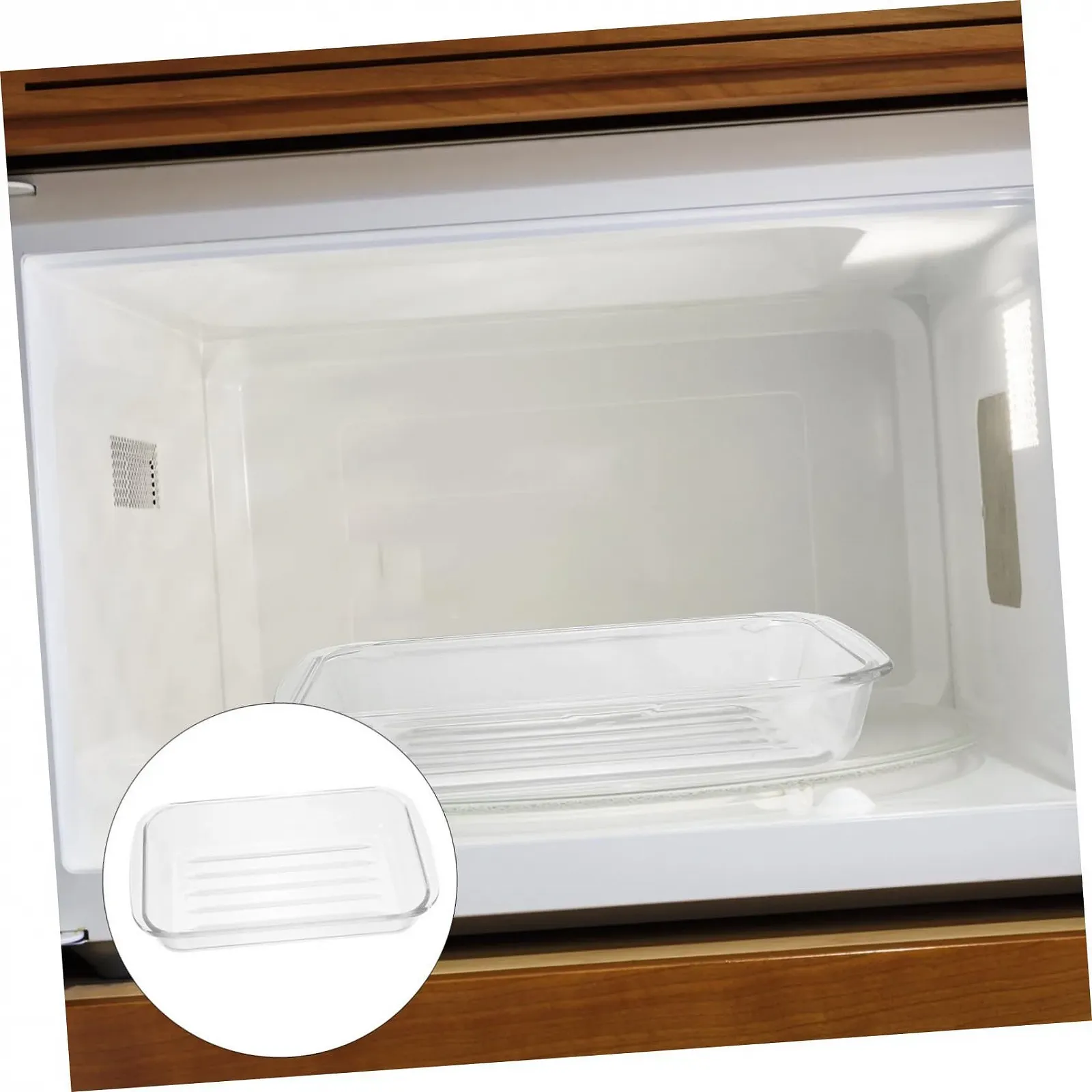 Форма для запікання скляна термостійка для духовки та мікрохвильової печі, легка та міцна, фото №5