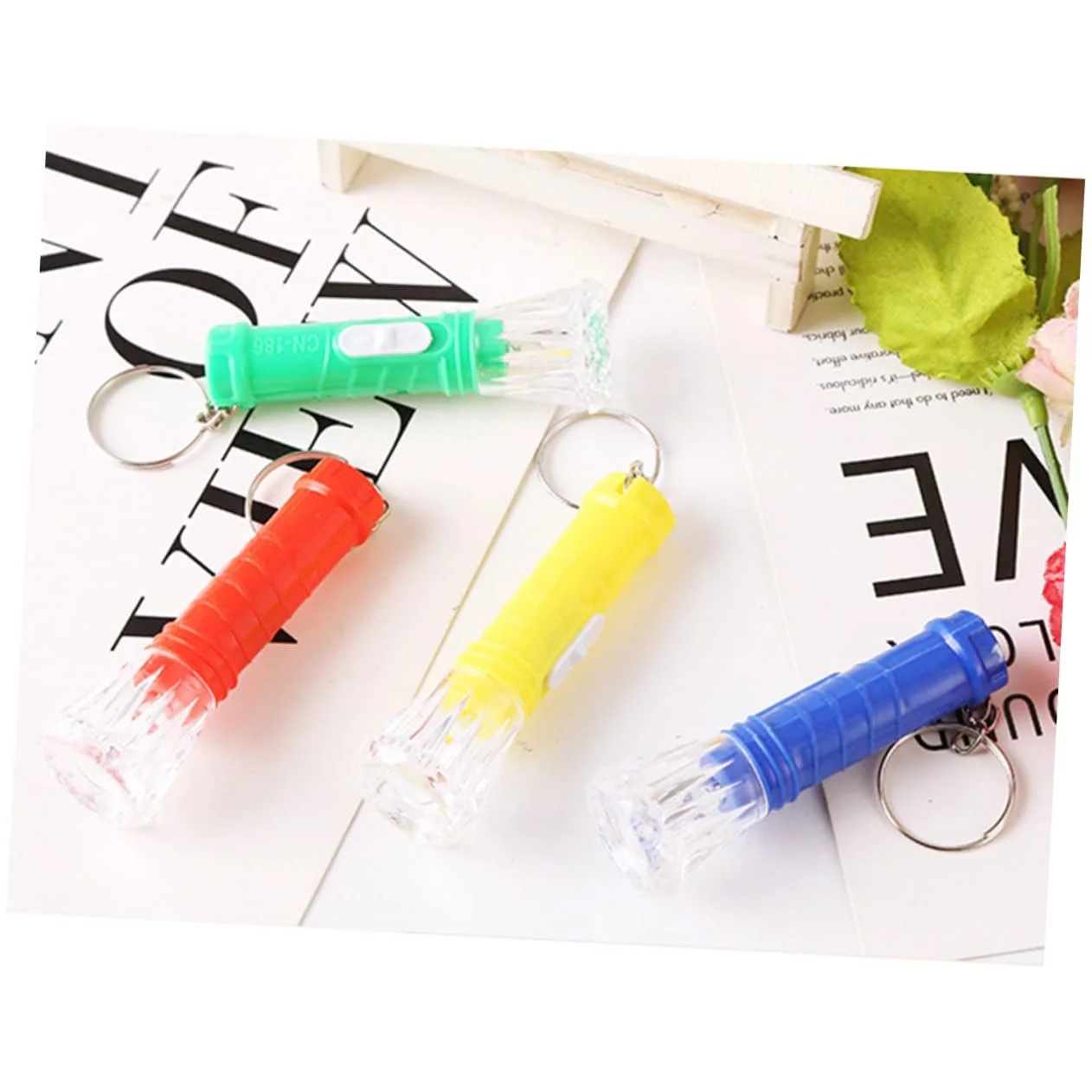 Фонарик-брелок карманный Sosoport Маленький портативный ручной фонарь Мини, 10 штук, фото №4