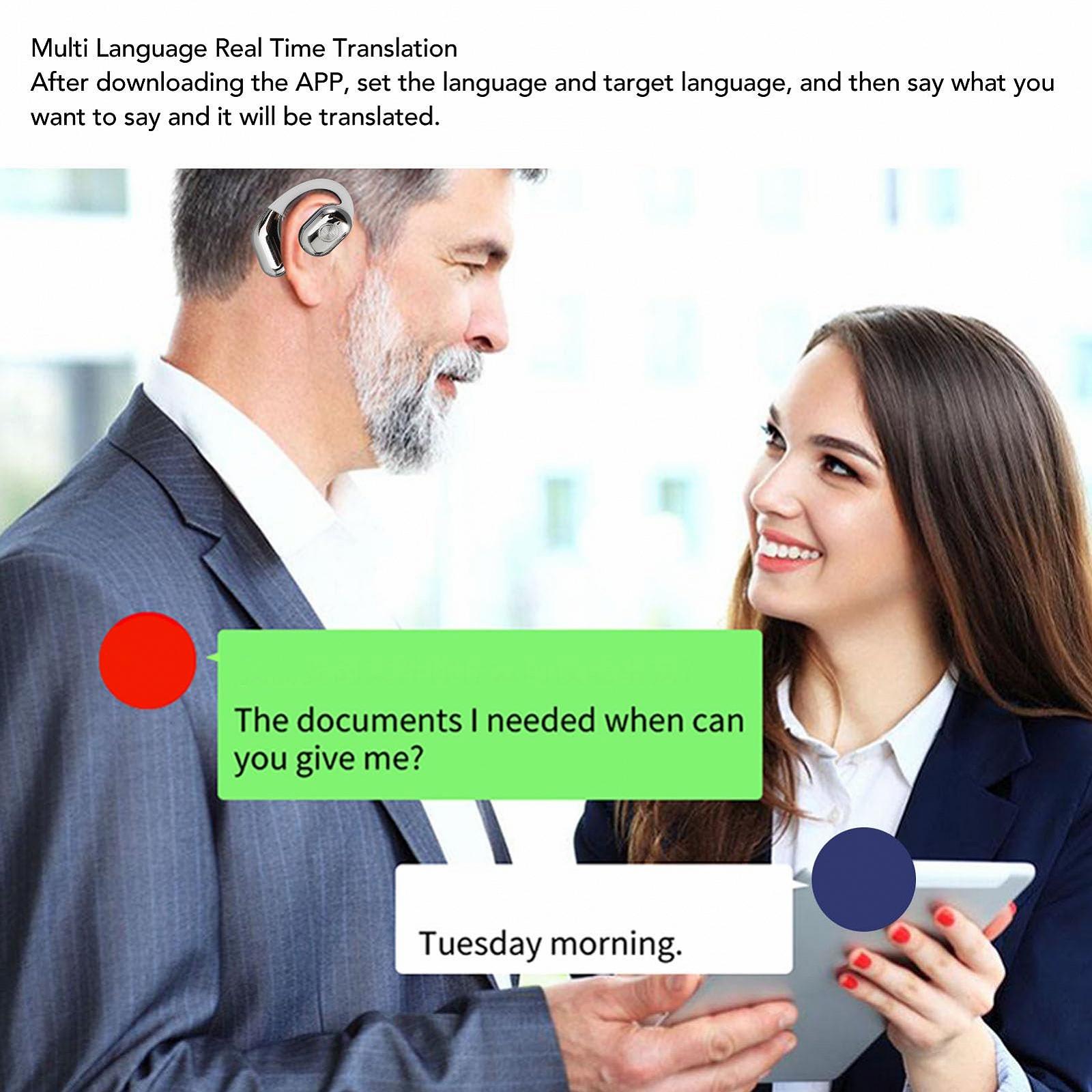 BT Наушники для перевода Серебристый, фото №4 BT Наушники для перевода Серебристый, фото №4