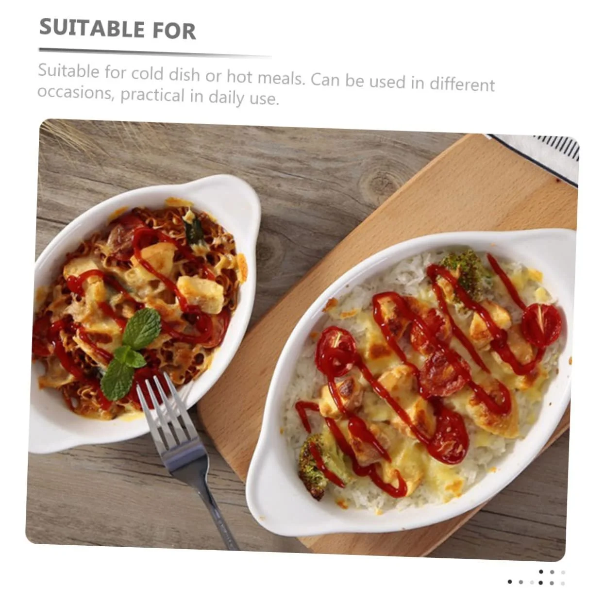 Форма для запікання SOLUSTRE керамічна овальна термостійка, фото №6