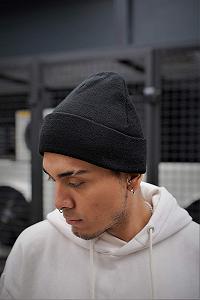 Зимовий Комплект Without Шапка Перчатки Black Man synthetic.ua - Фото 1