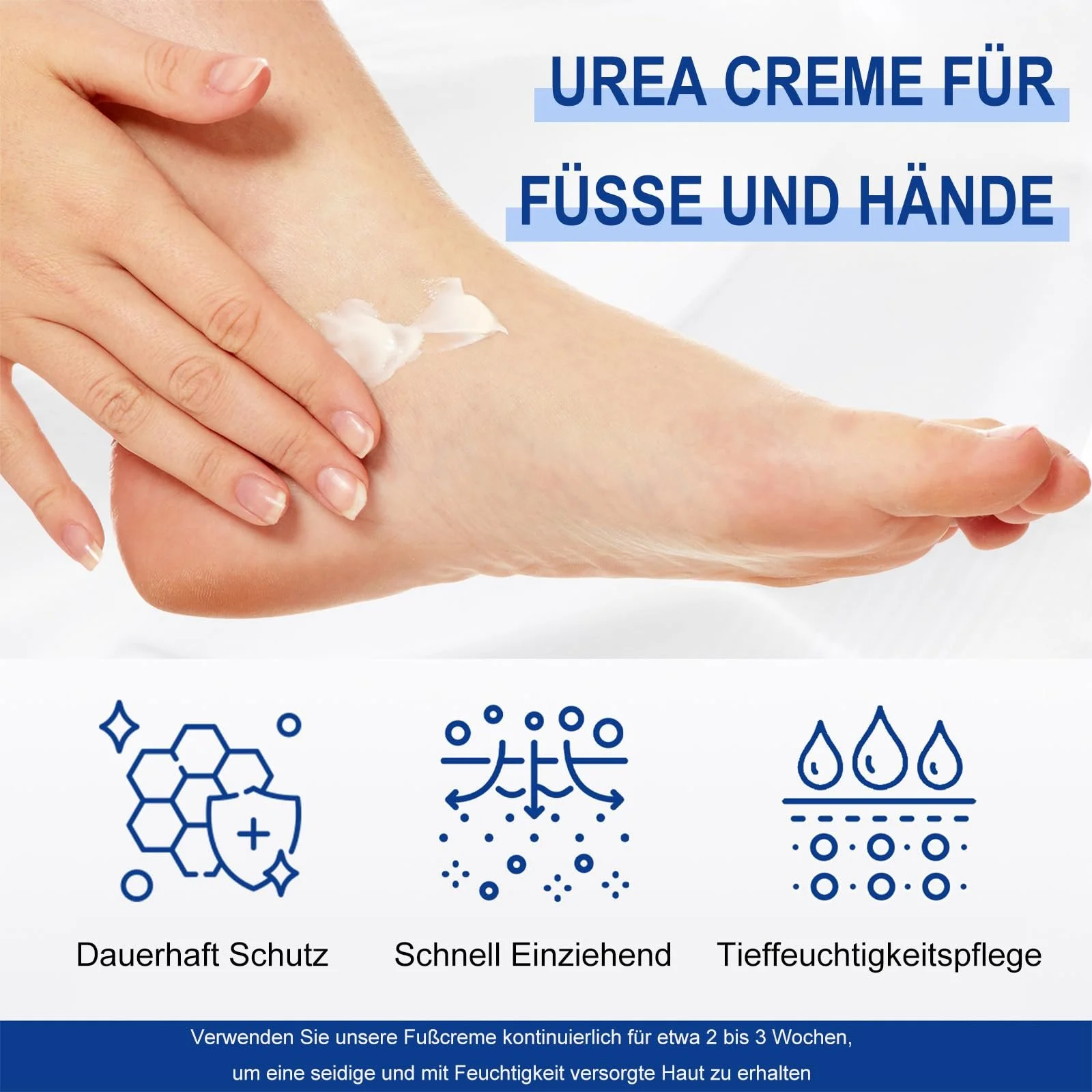 Крем для ног Urea Intensive Moisturising and Quick Absorbing 60% для ног и рук 300 мл, фото №3