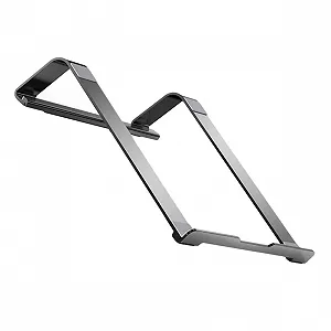 Подставка TEHAUX Алюминиевая для ноутбука, регулируемая по высоте, охлаждающая, нескользящая, стабильная, эргономичный дизайн для оптимального комфорта, для дома, офиса - Фото 1