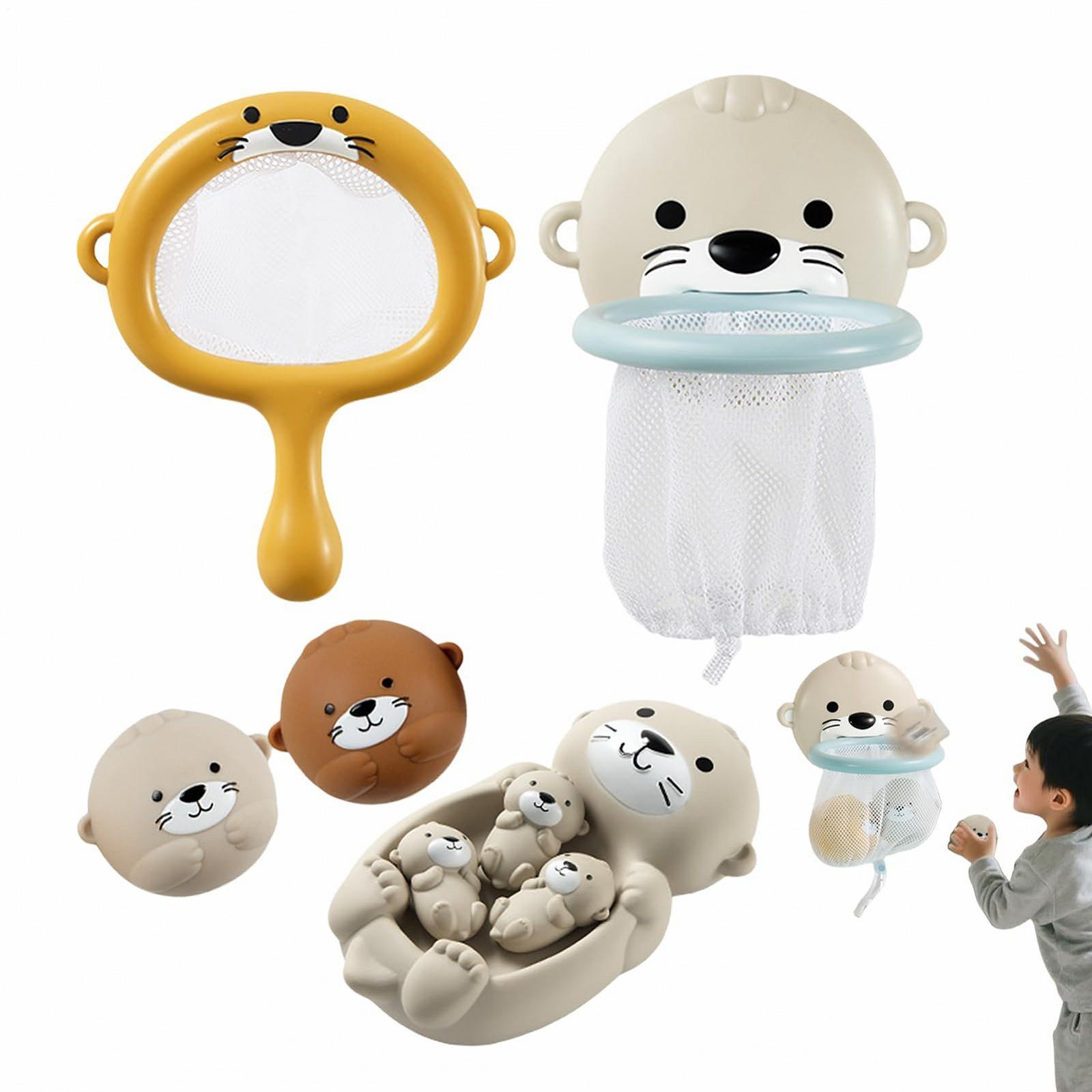 Іграшка для ванни Плаваюча сімейка тварин, інтерактивні, фото №1