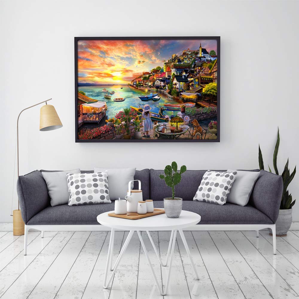 Пазли HUADADA Girls by the Sea 1000 елементів, фото №4