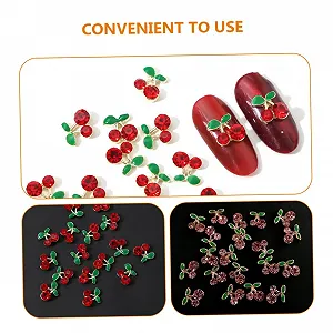 Украшения для ногтей FOMIYES 96 шт. Часть вишневые, блестящие, фруктовые, для женщин, для вечеринок и особых случаев synthetic.ua - Фото 1