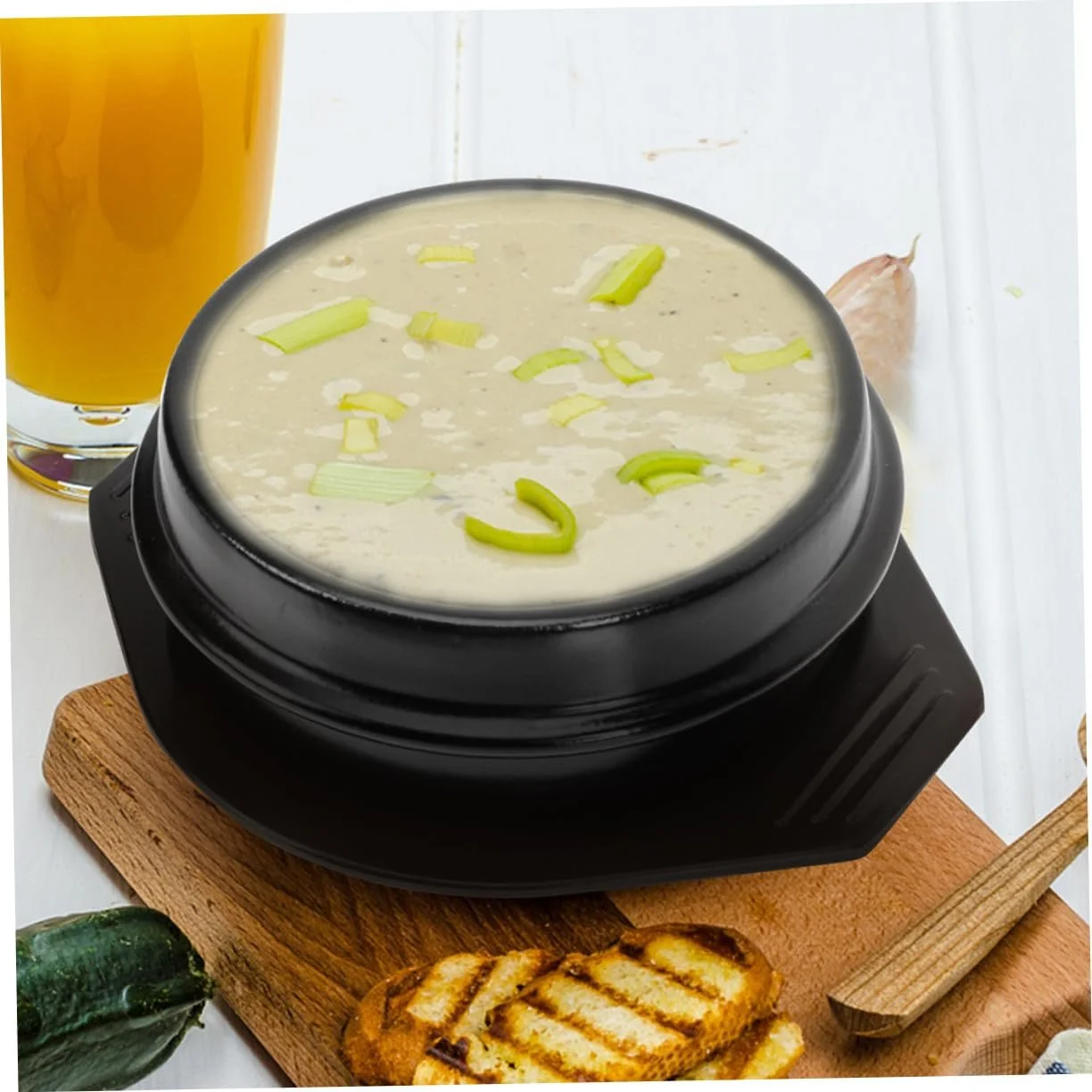 Каструля керамічна з підносом для бібімбапу та рису для газової плити, фото №7