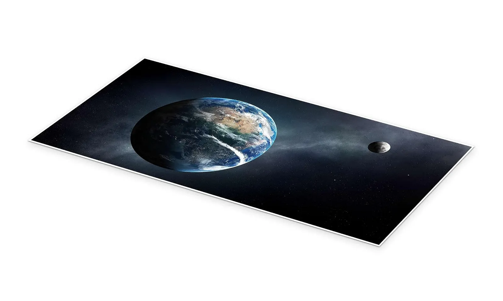 Постер Johan Swanepoel Earth and Moon from Space 80 x 40 см глянцевый, фото №2 Постер Johan Swanepoel Earth and Moon from Space 80 x 40 см глянцевый, фото №2