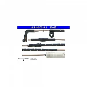 Датчик износа тормозных колодок ATE 24.8190-0231.2 для BMW, задний мост - Фото 1