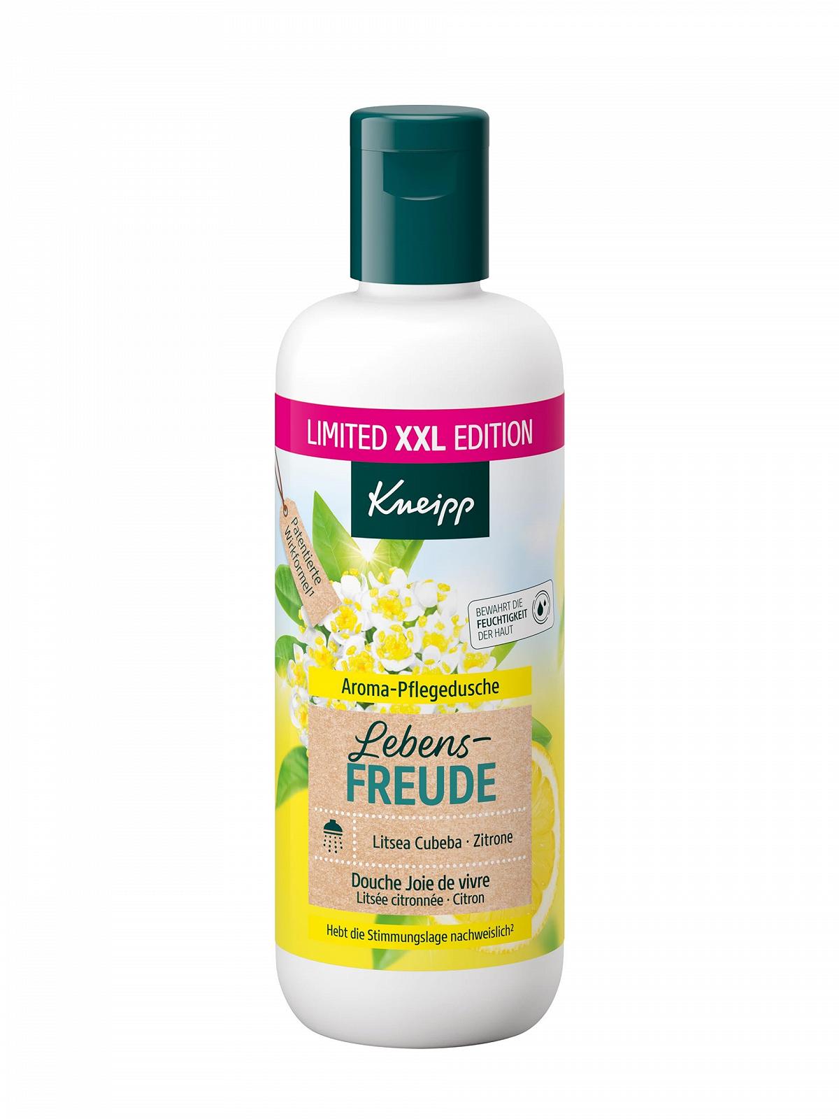 Гель для душа Kneipp XXL Joy of Life Лимон и Litsea Cubeba без микропластика 400 мл, фото №1