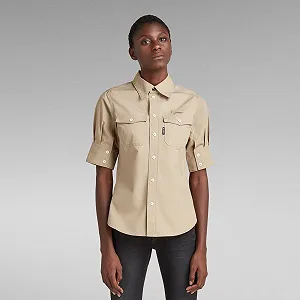 Купити Жіноча сорочка G-Star RAW Officer Shirt Puff Sleeve - M - Фото 1 Жіноча сорочка G-Star RAW Officer Shirt Puff Sleeve - M - Фото 1