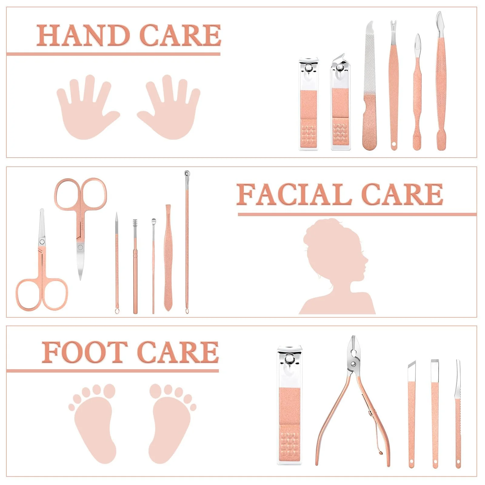 Набір для манікюру та педикюру AiQInu, 7 предметів, з нержавіючої сталі, фото №3 Набір для манікюру та педикюру AiQInu, 7 предметів, з нержавіючої сталі, фото №3