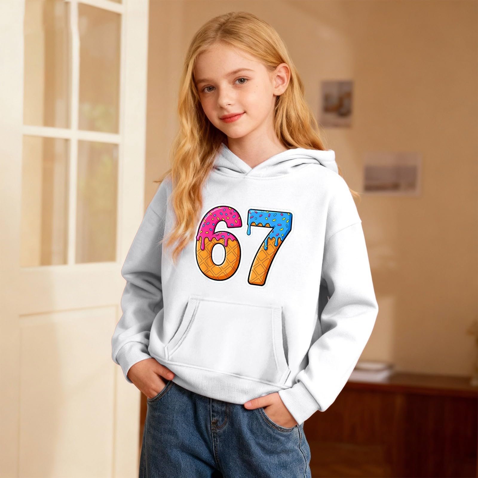 Пуловер 67 Prints Толстовка для мальчиков 140 152 Теплое худи, Детский пуловер для девочек, Худи, 134 Свитеры, Свитшот Куртка Essentials Футболки Зимняя куртка 164 Джемпер Подростковый спортивный костюм, фото №3