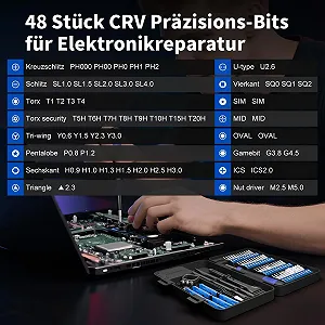 Набір прецизійних викруток STREBITO 64 шт. synthetic.ua - Фото 1