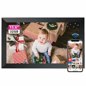 Цифровая фоторамка Frameo WLAN 15.6 дюймов 1920 x 1080 FHD IPS Touchscreen 32 ГБ Автоповорот - Фото 1