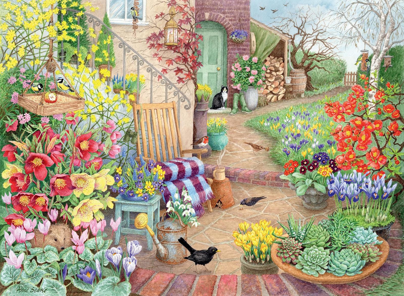 Пазлы Ravensburger Happy Days Glorious Gardens 4 x 500 деталей, фото №5