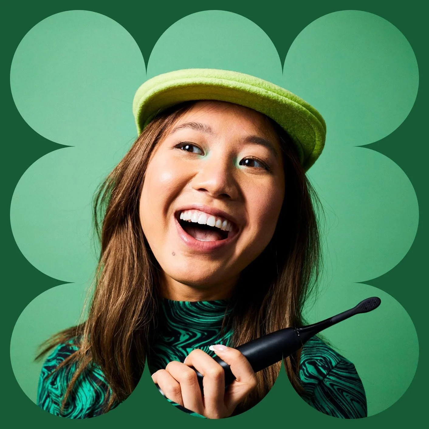 Электрическая звуковая зубная щетка BOOMBRUSH Аккумулятор 90 дней Черная/Белая 2 шт., фото №7