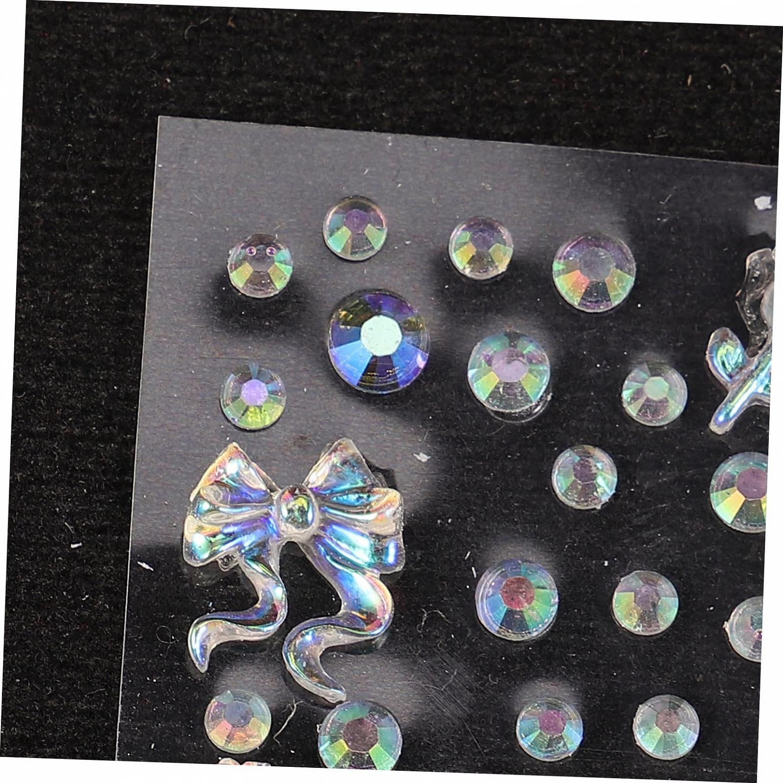 Украшения для ногтей Healvian 4 лепестка со стразами для DIY маникюра. Небольшие украшения для нейл-арта, украшения для ногтей для женщин и рукоделия, фото №3