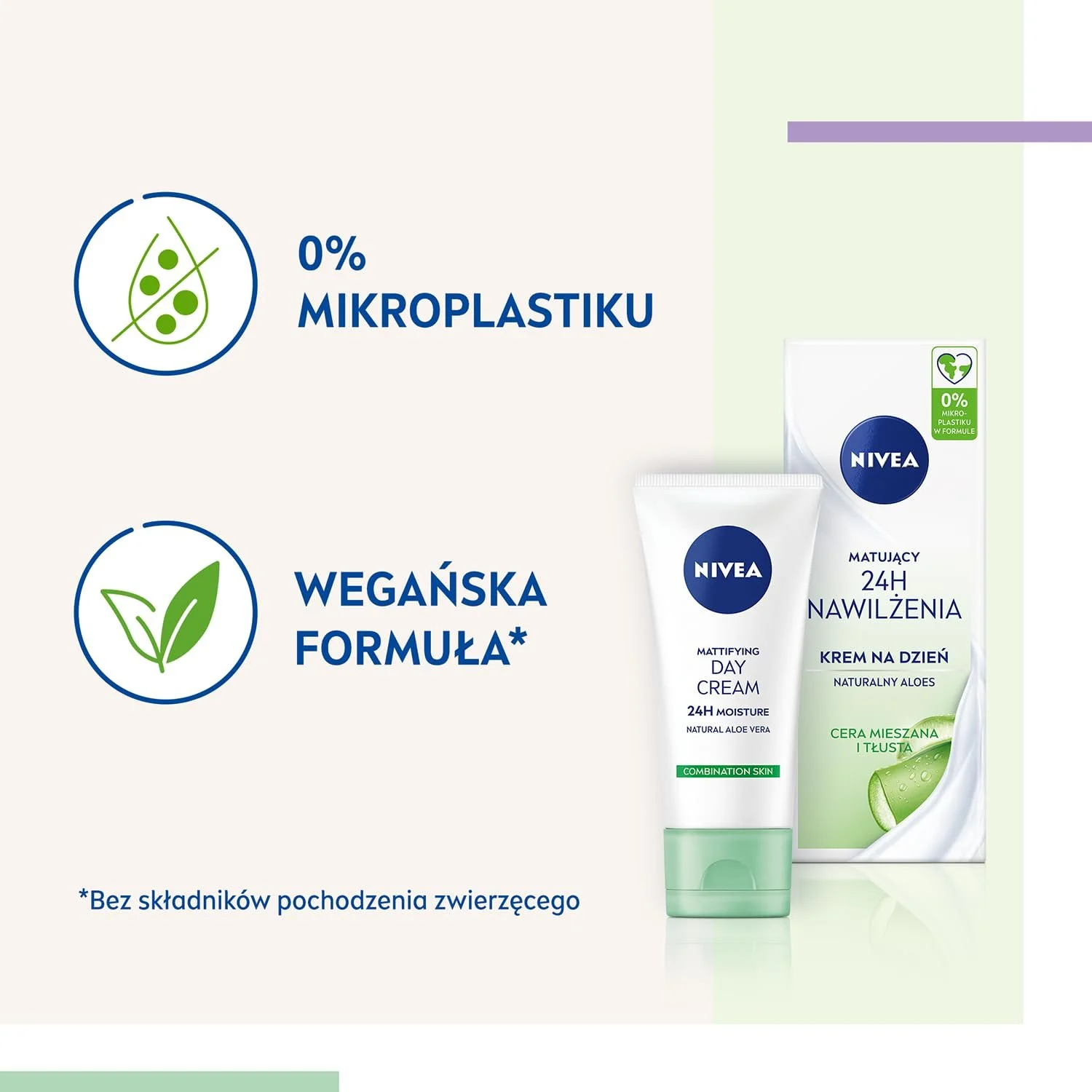 Денний зволожуючий крем NIVEA матуючий 24H з алое вера для комбінованої та жирної шкіри, 50 мл, фото №5