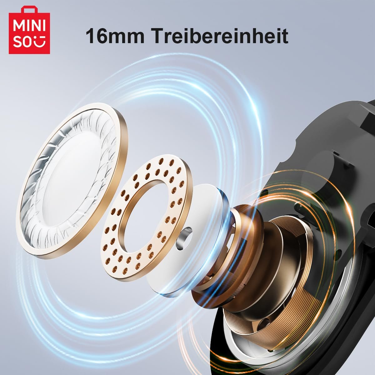 Наушники-переводчик MINISO MS162 Ki Real Time OWS Open Ear AI Беспроводные, фото №6