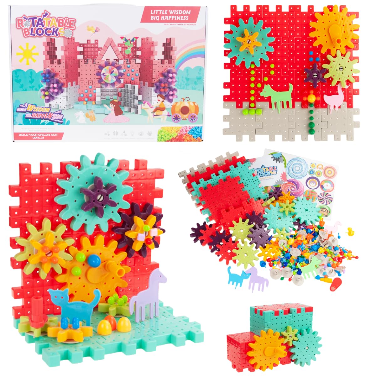 Конструктор Creative Building Blocks с шестеренками 268 элементов, фото №1