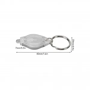 Ліхтарик-брелок Acouto Mini LED, набір з 5 штук, портативний, висока яскравість, для розпізнавання цінностей (біле світло) synthetic.ua - Фото 1