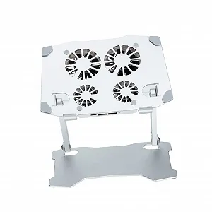 Підставка для ноутбука NUOBESTY Регульована з вентиляторами для охолодження Ергономічна для ПК - Фото 1