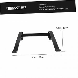 Подставка для ноутбука алюминиевая NUOBESTY портативная складная для ноутбуков 10-18 дюймов стабильная и нескользящая для дома и путешествий synthetic.ua - Фото 1